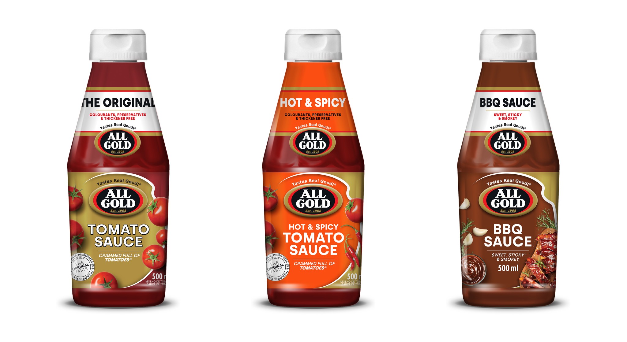 All Gold packaging range