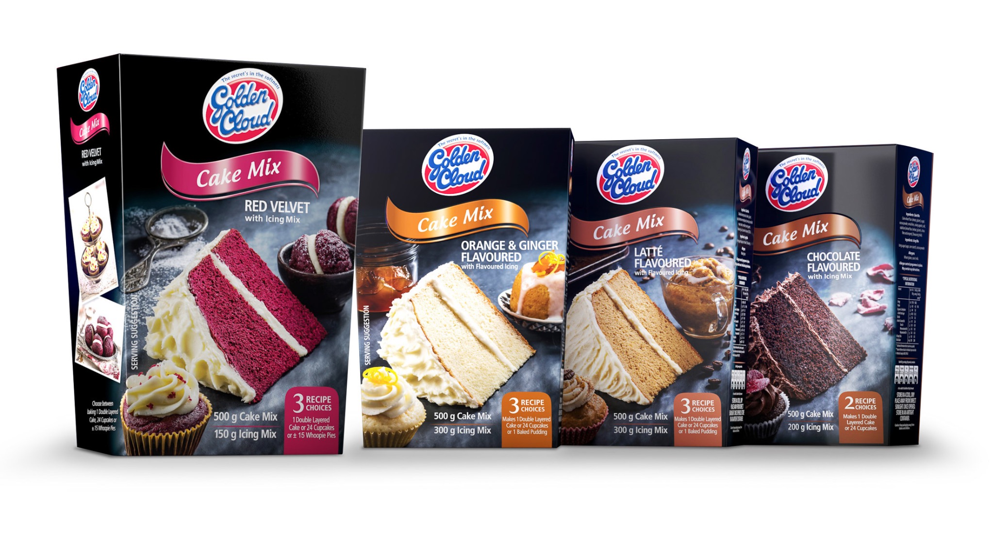 Golden Cloud packaging range