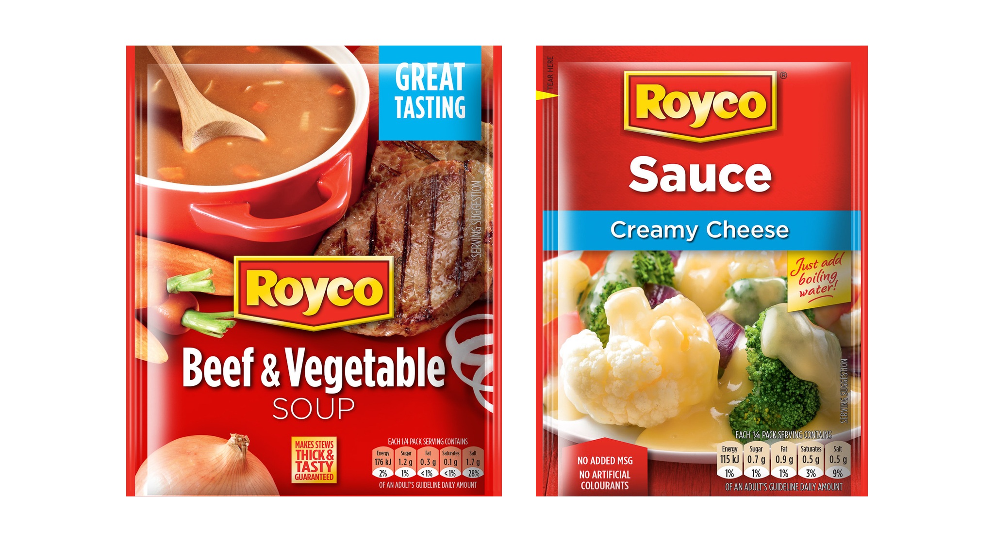 Royco packaging range